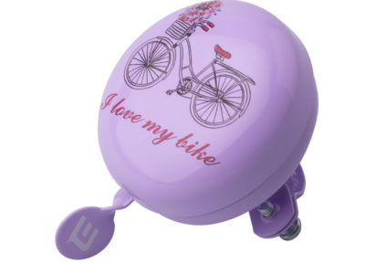 Zvonček Extend fialový bicykel