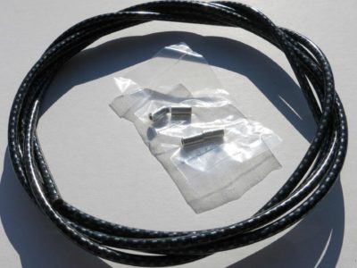 Bowden 2,5m x 5mm - čierna metalíza