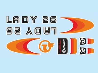 Nálepky na bicykel Velamos Lady 26